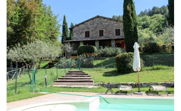 Casale in pietra con piscina